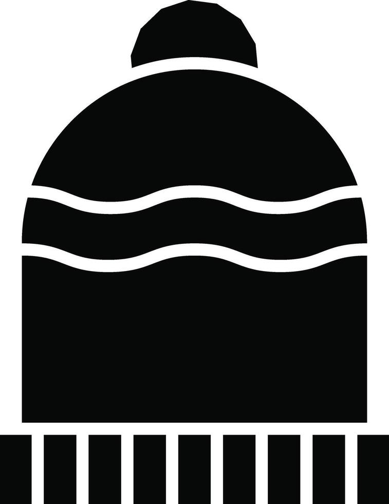 Beanie Illustration Detailed Icon vector