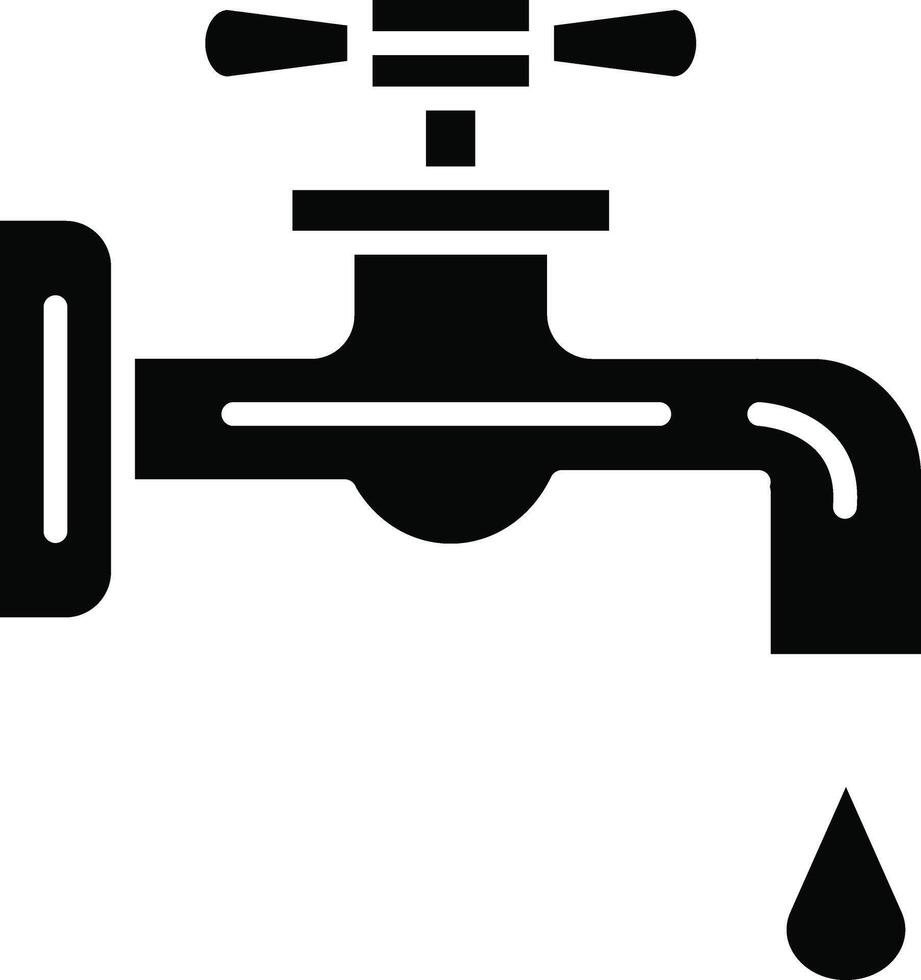 Faucet Illustration Detailed Icon vector