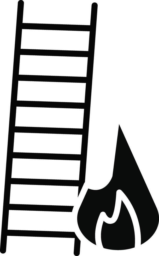 Ladder Illustration Detailed Icon vector