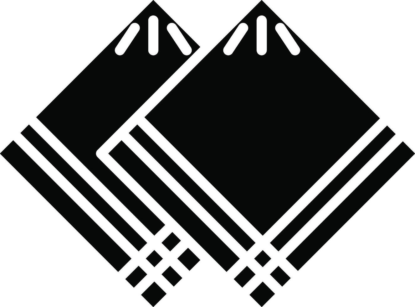 Handkerchief Illustration Detailed Icon vector