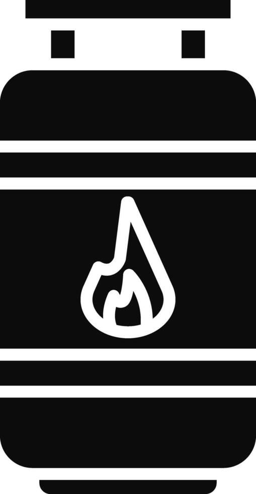 Gas Cylinder Illustration Detailed Icon vector