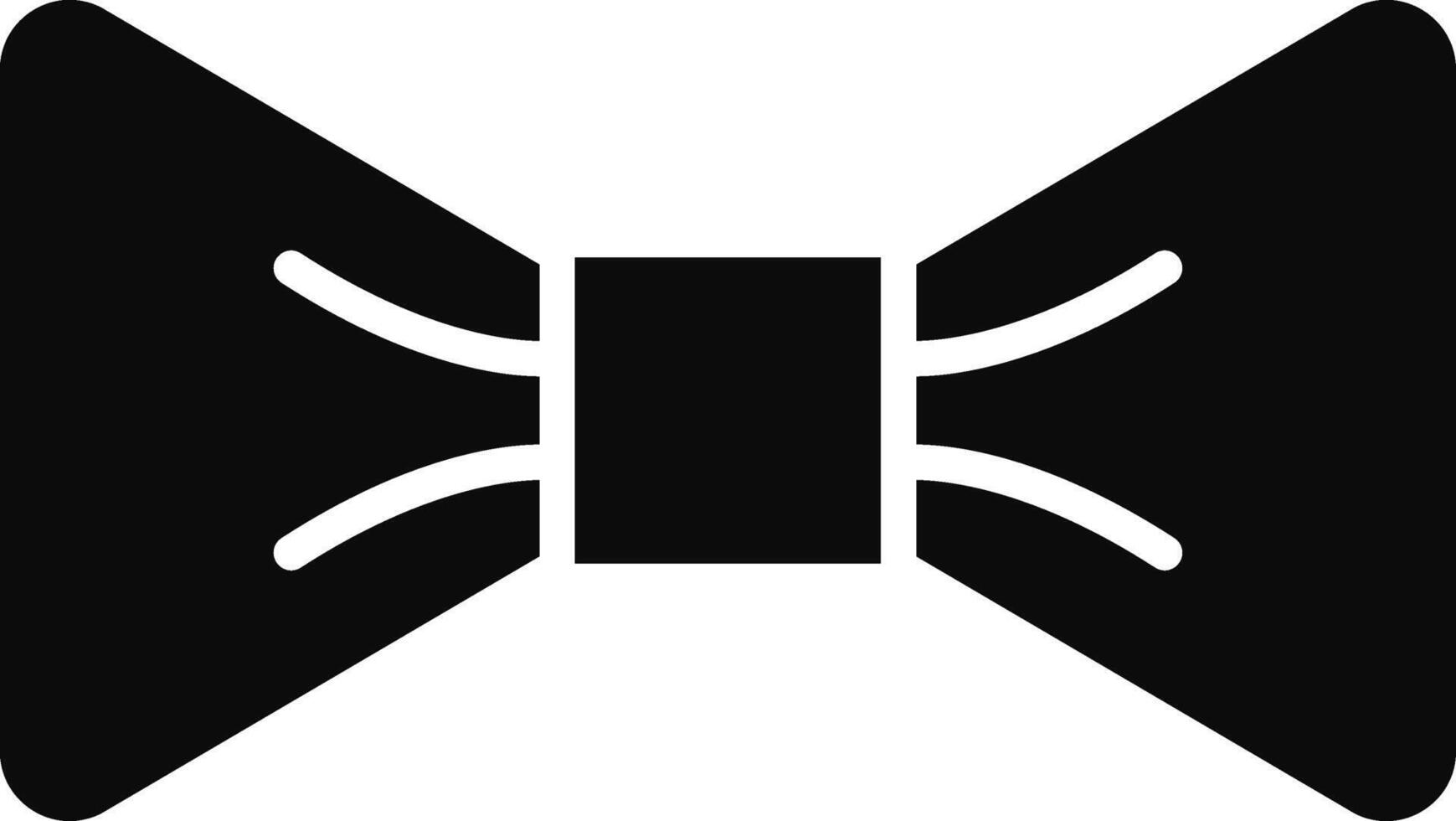 Bow Tie Illustration Detailed Icon vector