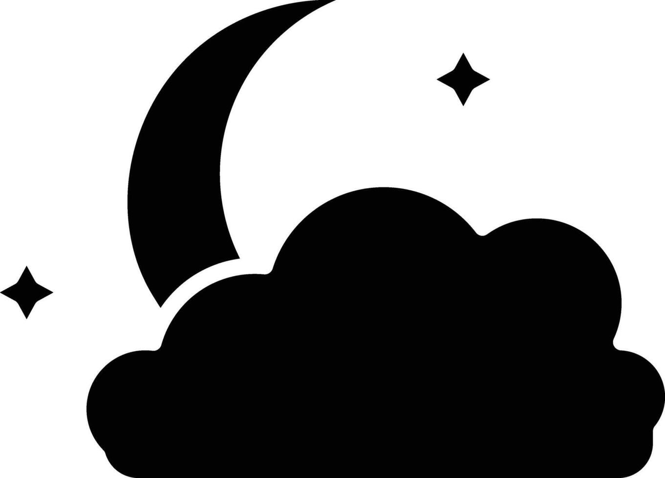 Moon Detailed Illustration Icon vector