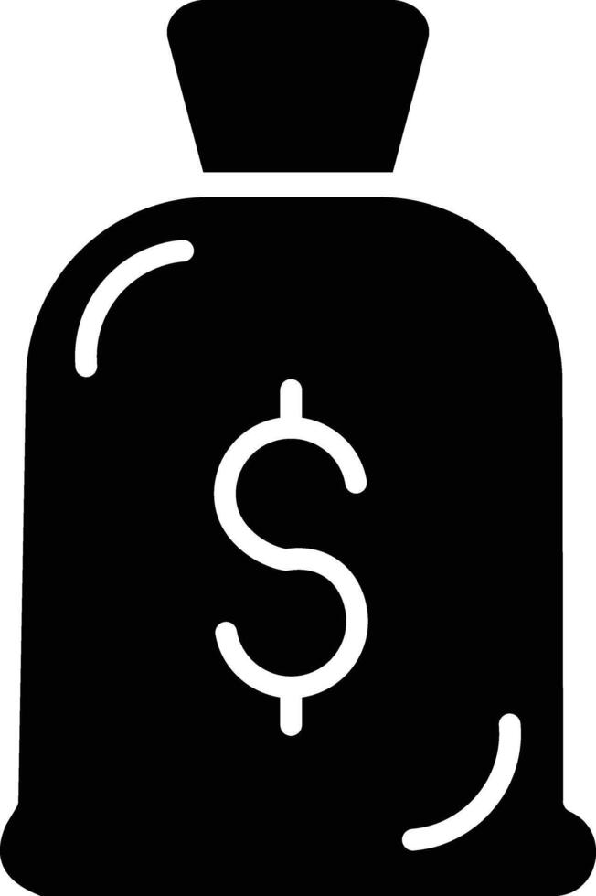Money Bag Detailed Illustration Icon vector