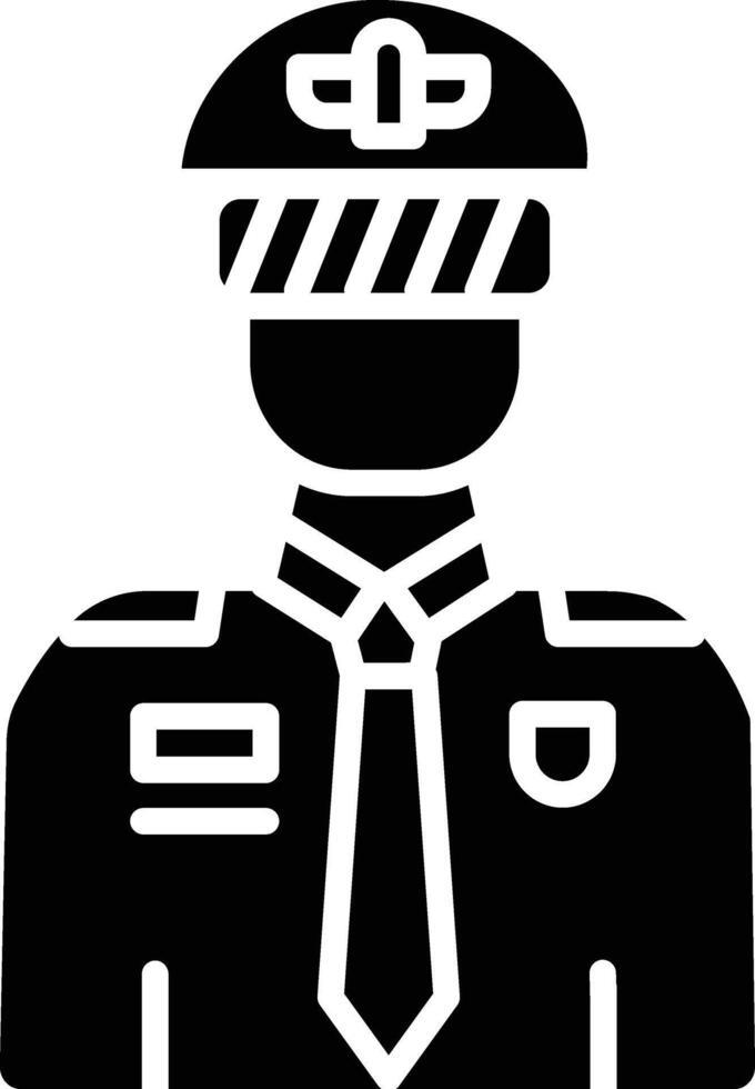 Pilot Detailed Illustration Icon vector