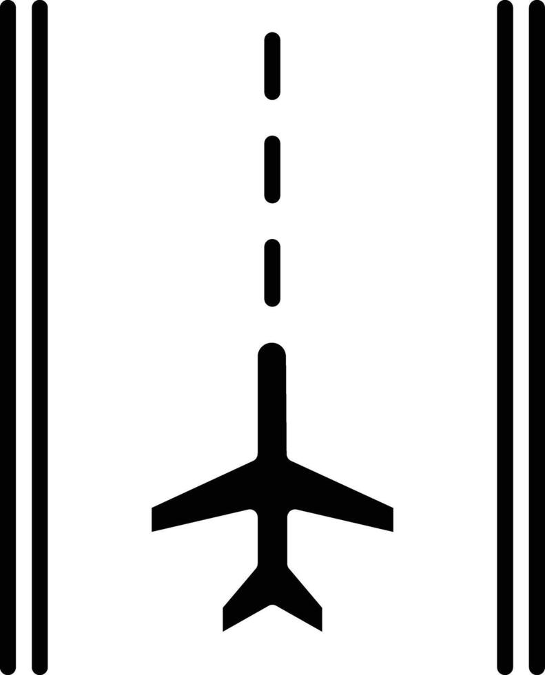 Runway Detailed Illustration Icon vector