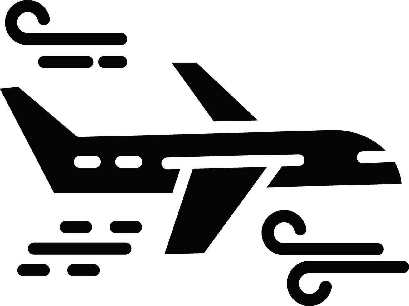 Turbulence Detailed Illustration Icon vector