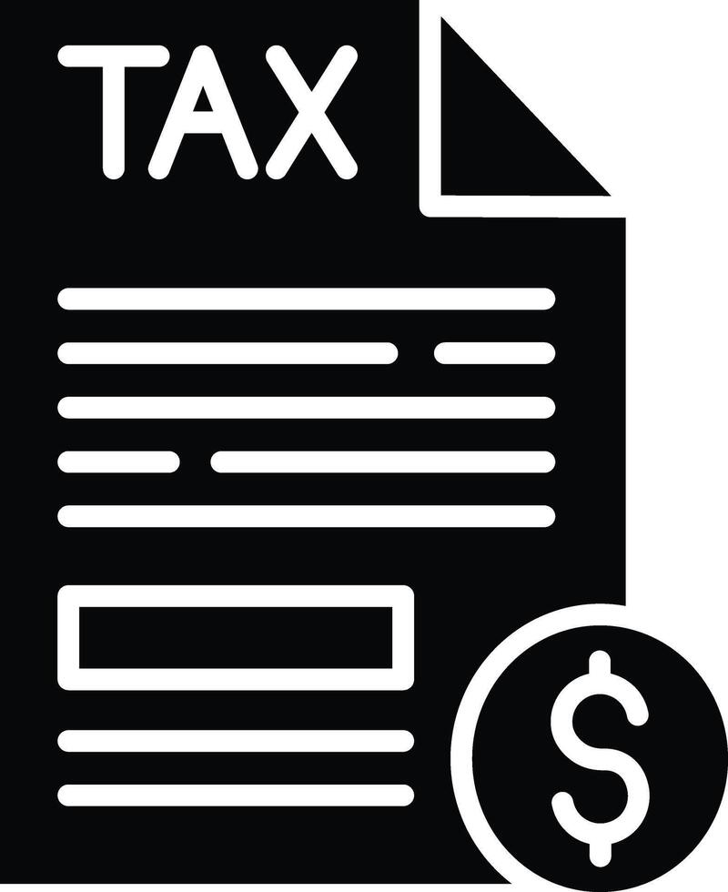 Taxes Detailed Illustration Icon vector