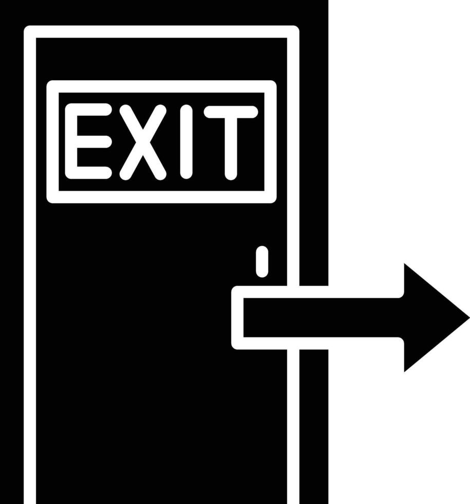 Emergency Exit Detailed Illustration Icon vector