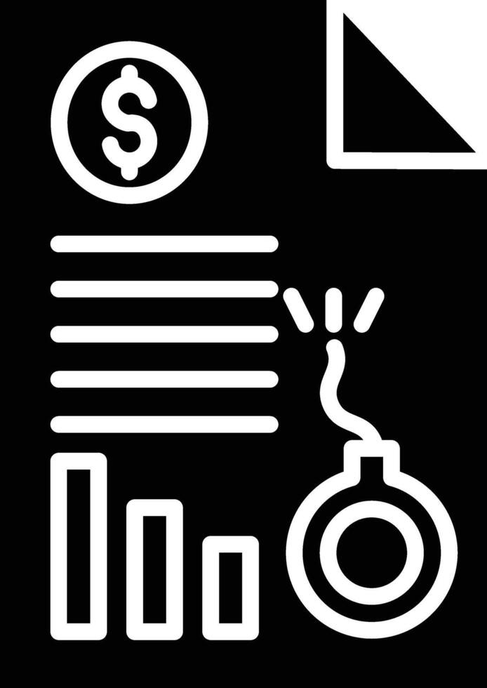 Debt Analysis Detailed Illustration Icon vector