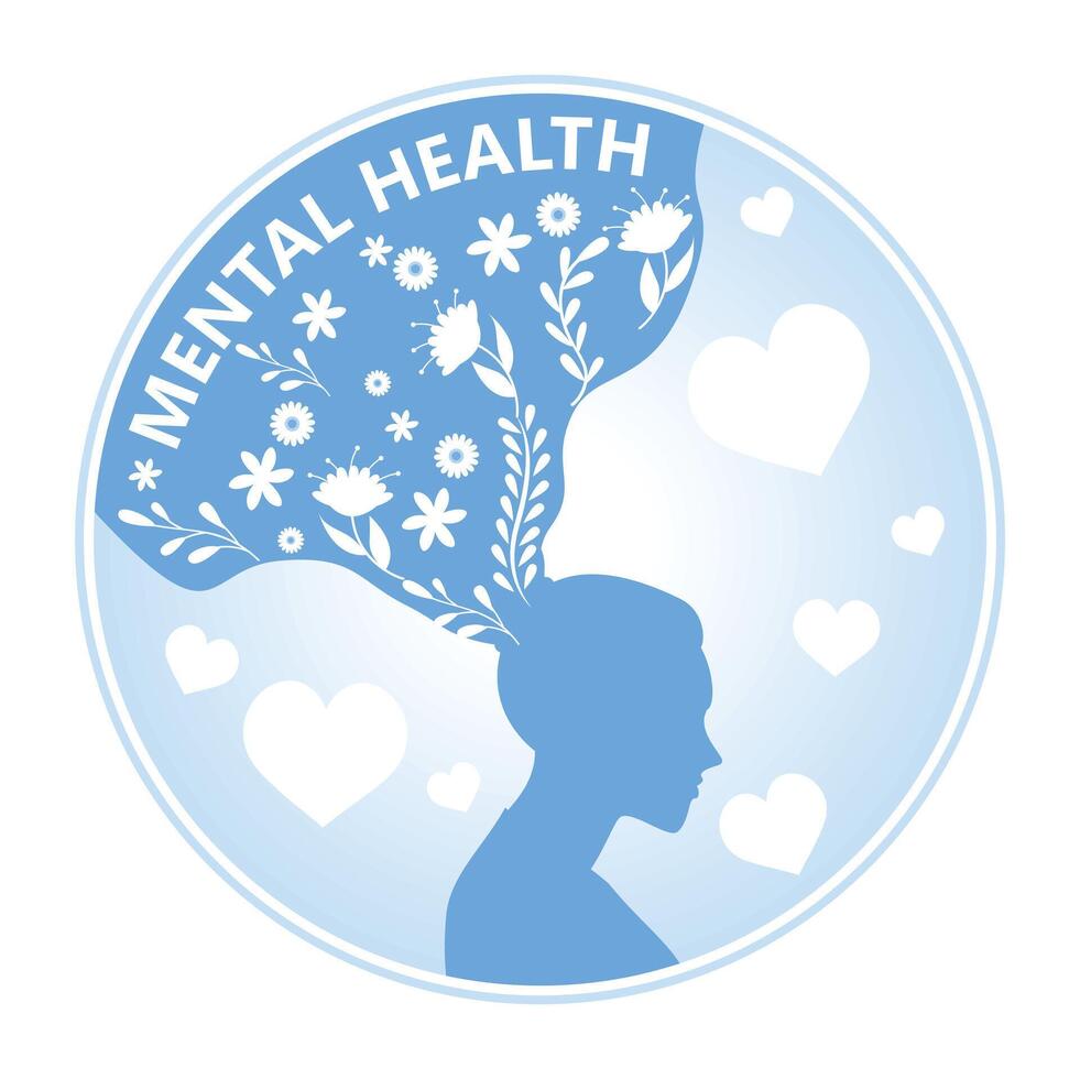 Healthy head relaxation poster. vector