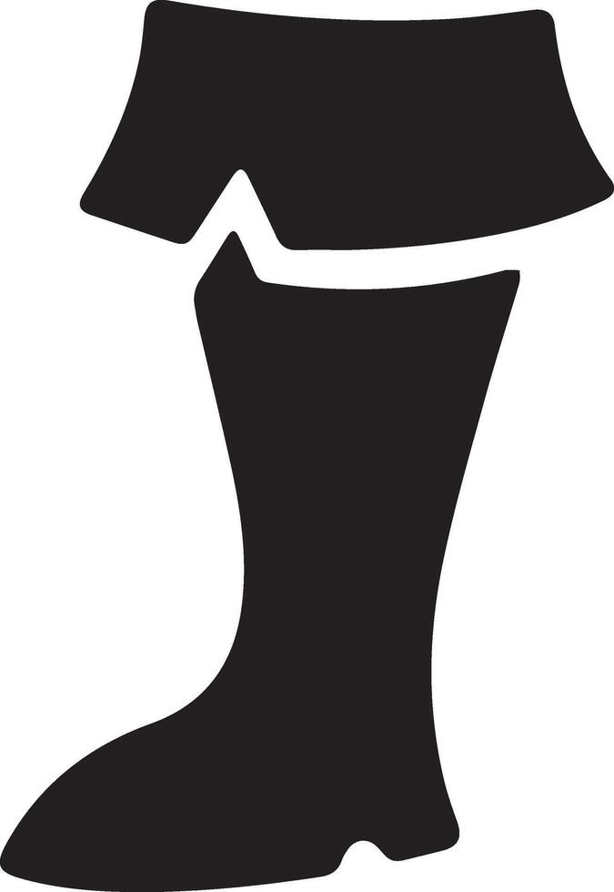 Black boot icon illustration vector