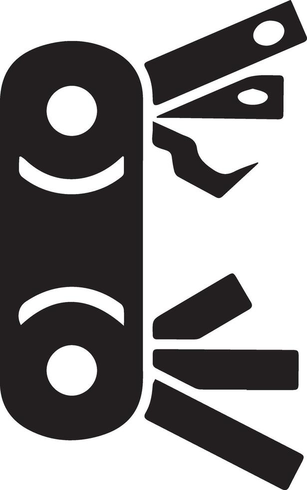 knife folding illustration vector
