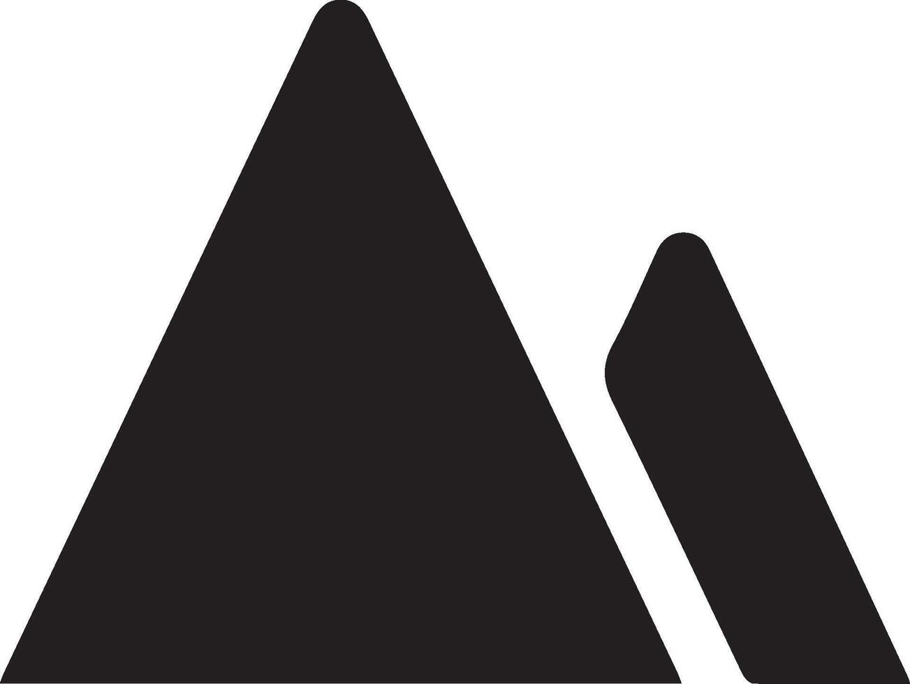 simple mountain image vector