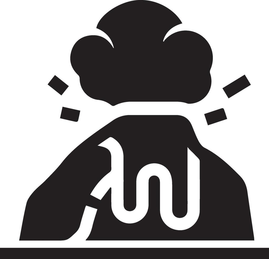 a mountain with cloud vector