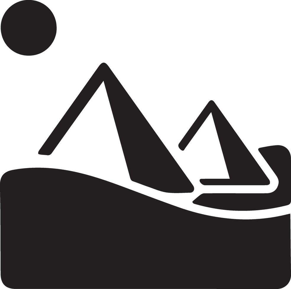 mountain clip art black and white vector