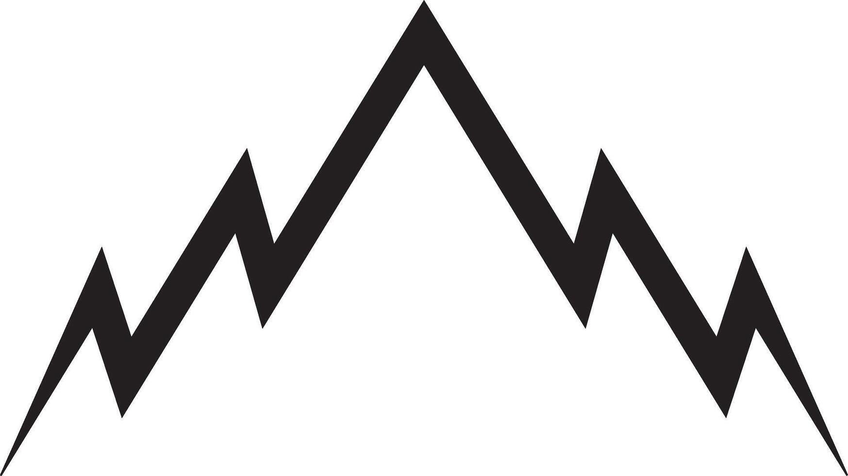 mountain simple icon vector