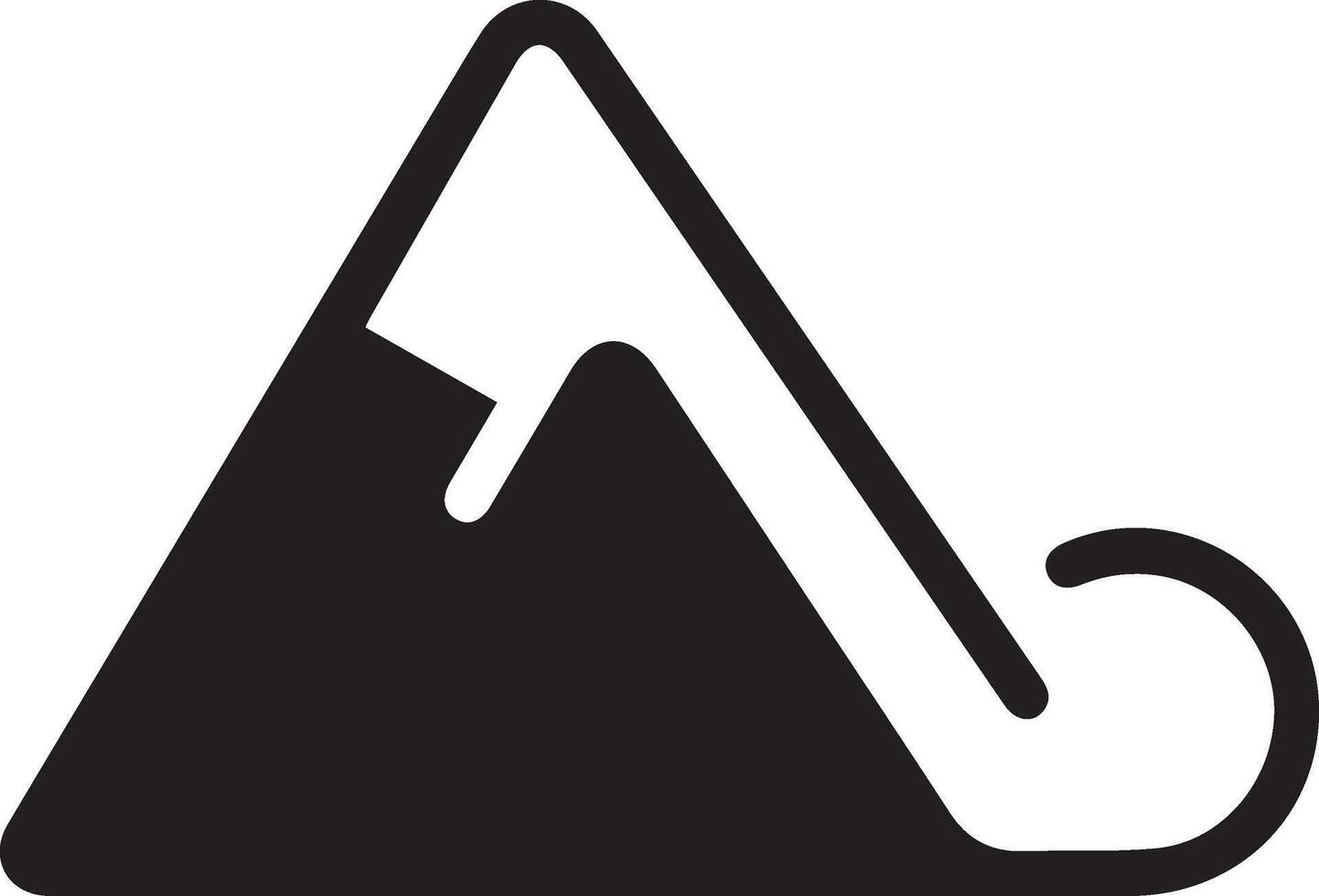 mountain simple illustration vector
