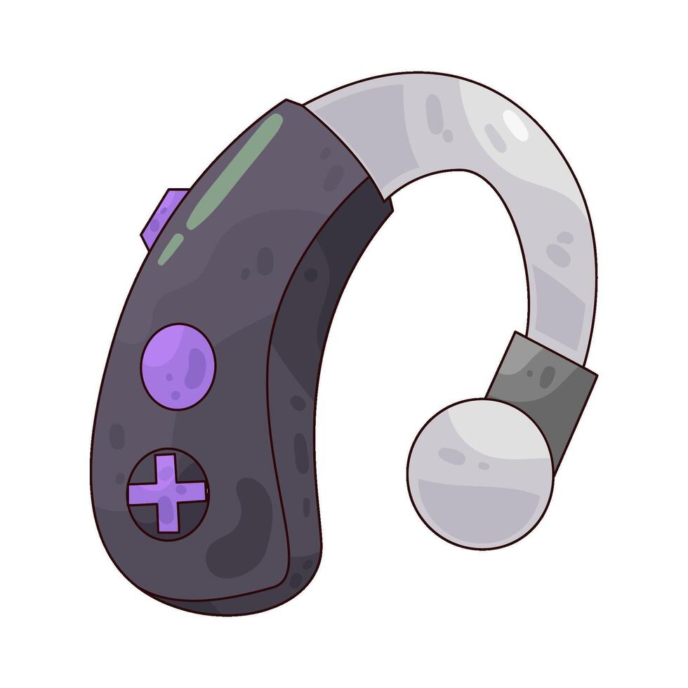 hearing aid illustration vector