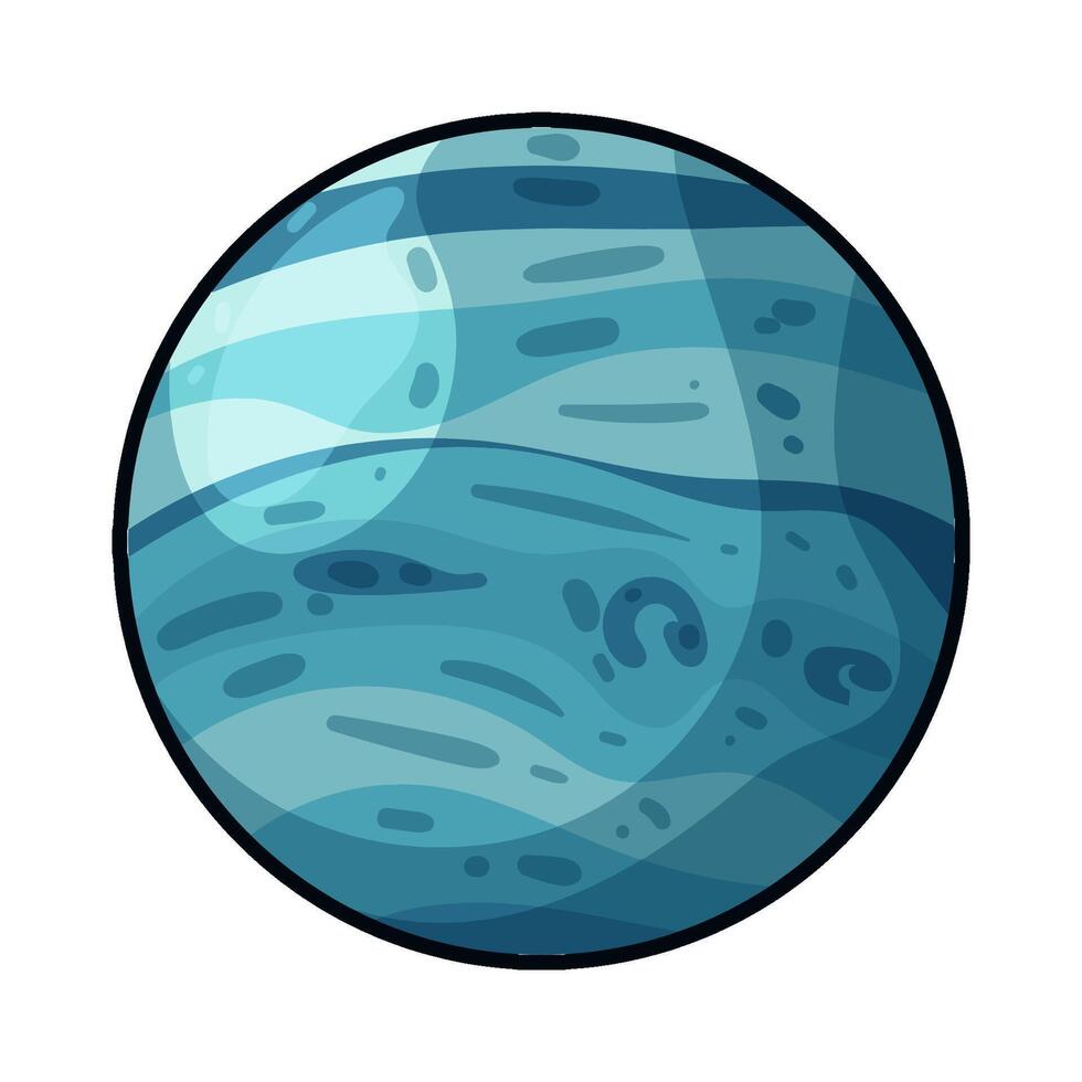 illustration of uranus vector
