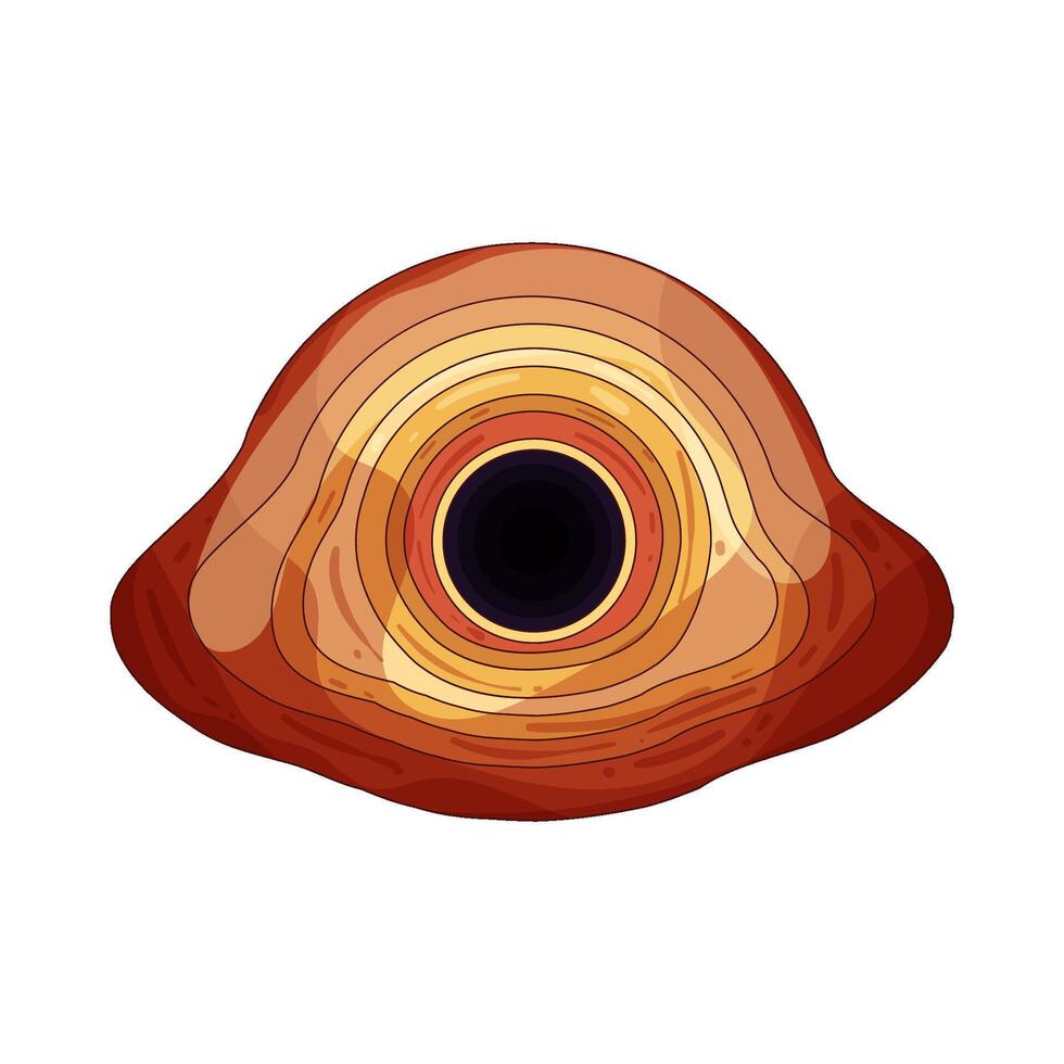 black hole illustration vector