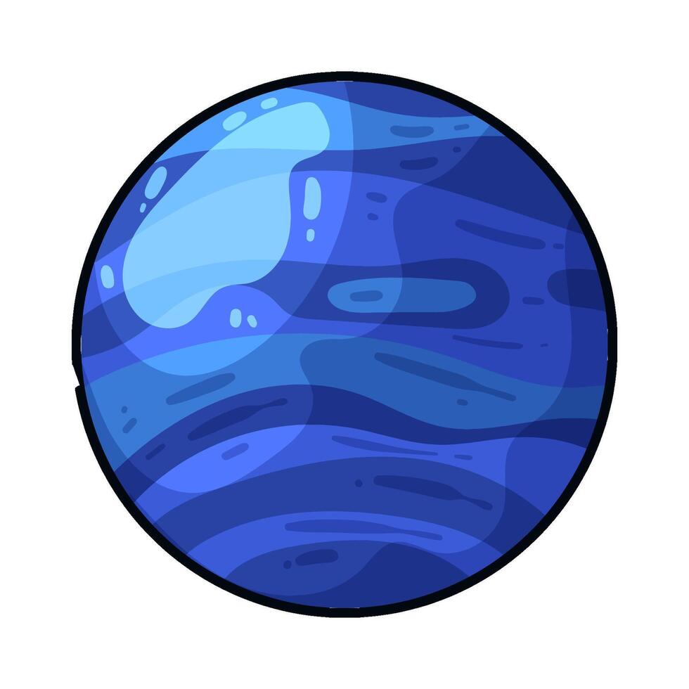 illustration of neptun vector