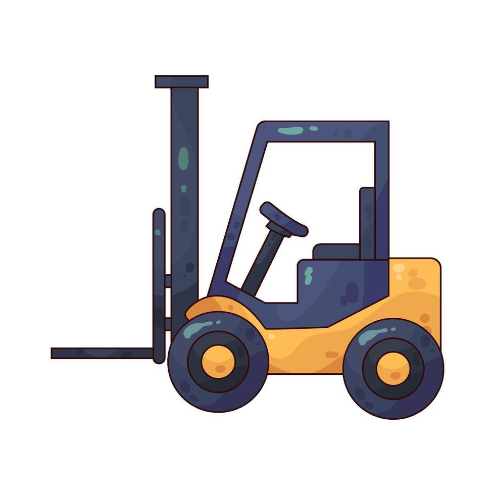 illustration of forklift vector