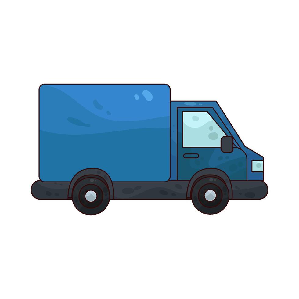 delivery truck illustrations vector