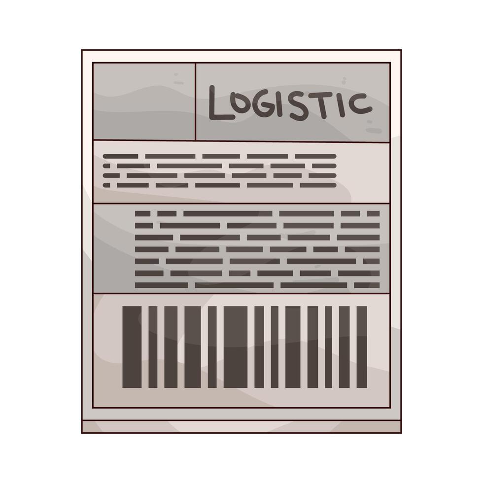 Shipping Label illustration vector