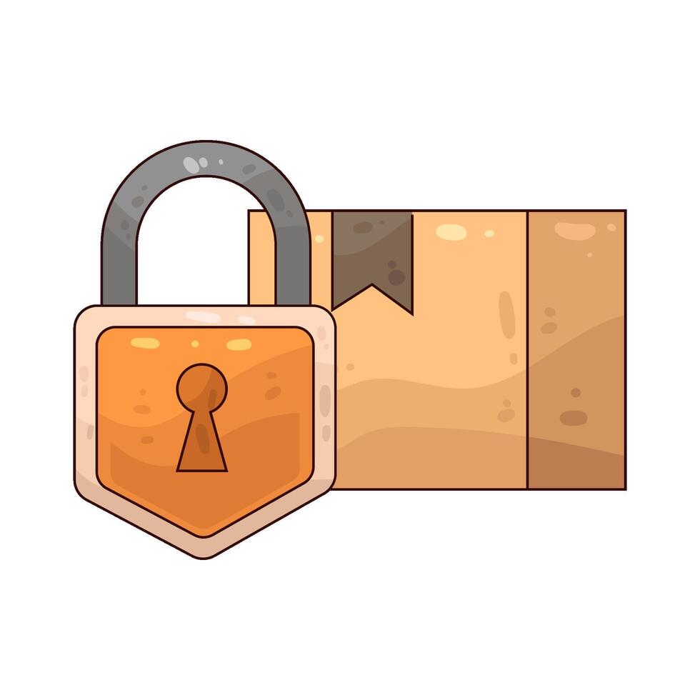 illustration of Secure Parcel vector