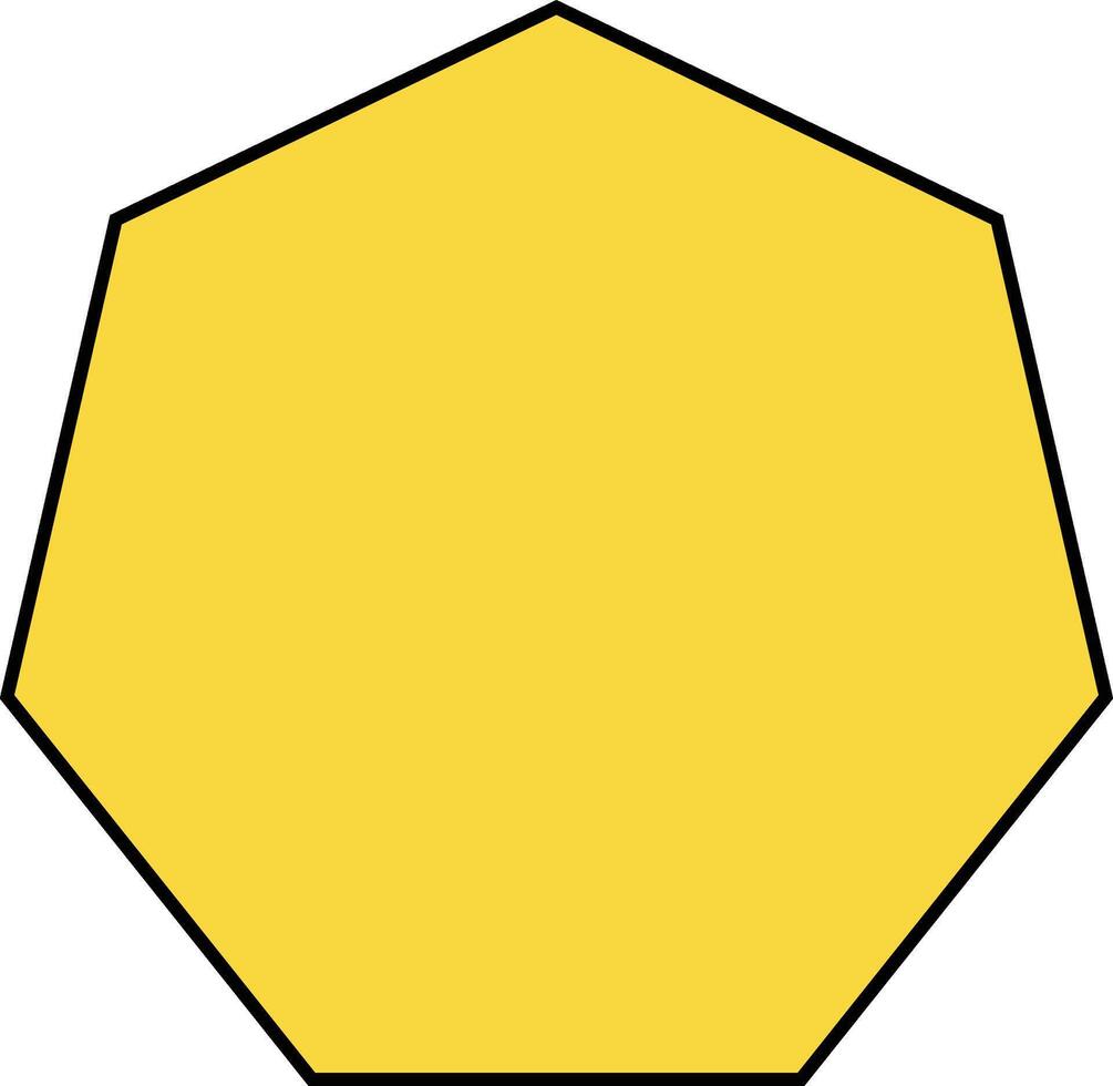 One Whole Heptagon Fraction Printable Worksheets Illustration Mathematic Graphic vector