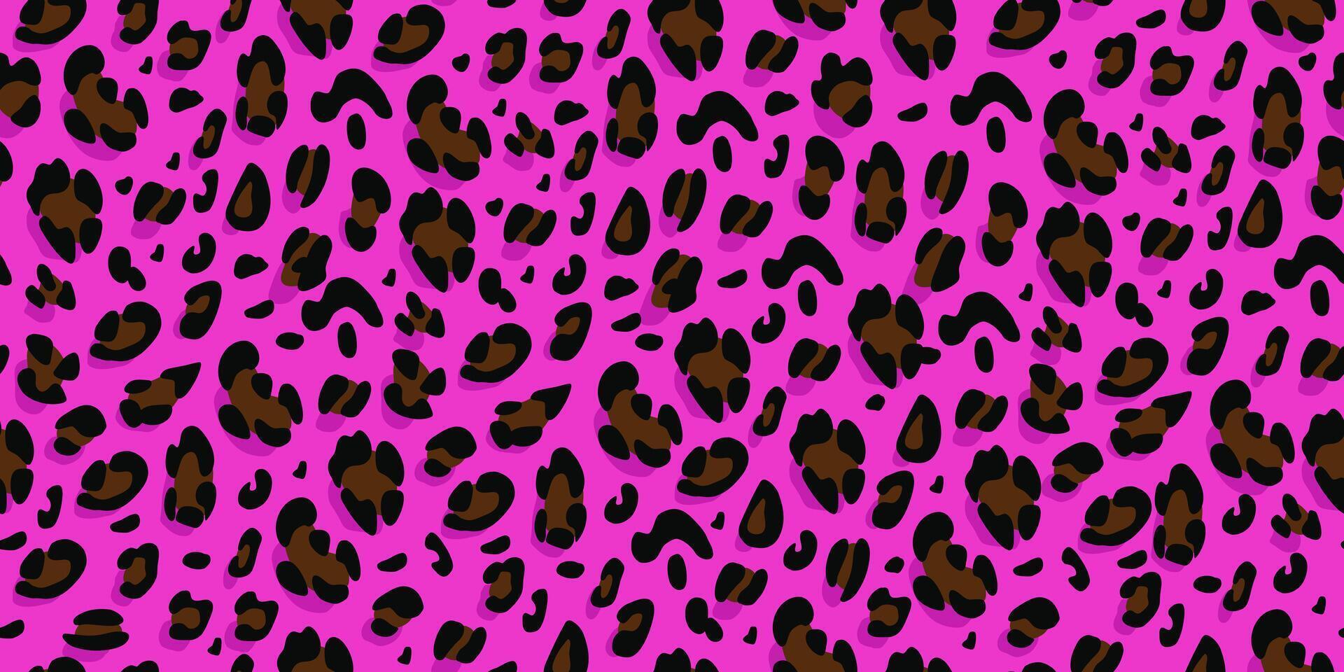 Leopard seamless pattern. Animalistic print for fabric, paper. background vector