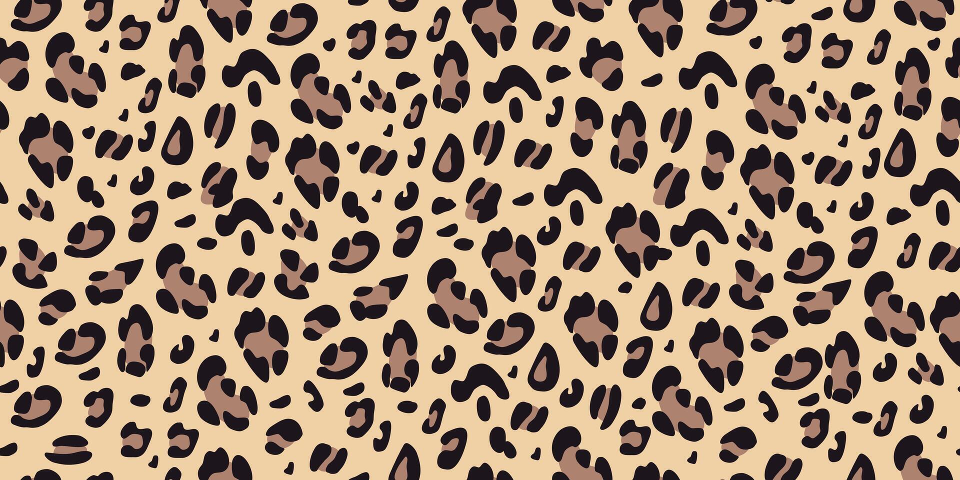 Leopard seamless pattern. Animalistic print background vector
