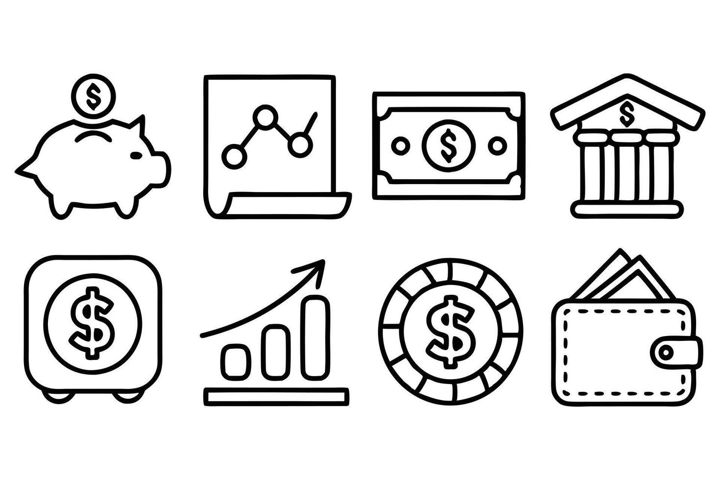 Unlock Potential Self Growth Icon Pack design vector