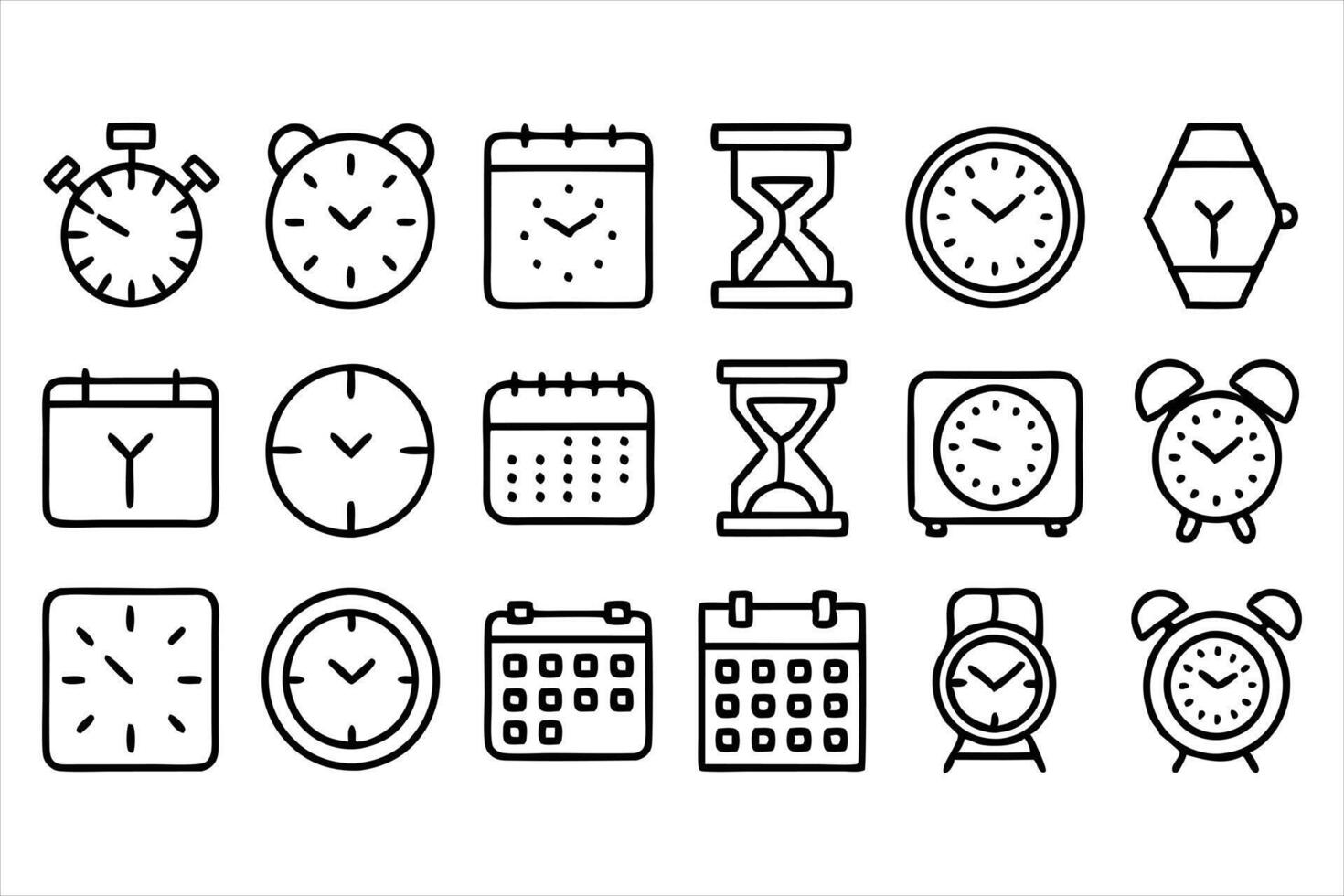 TimeTrack Milestone and Progress Icons vector