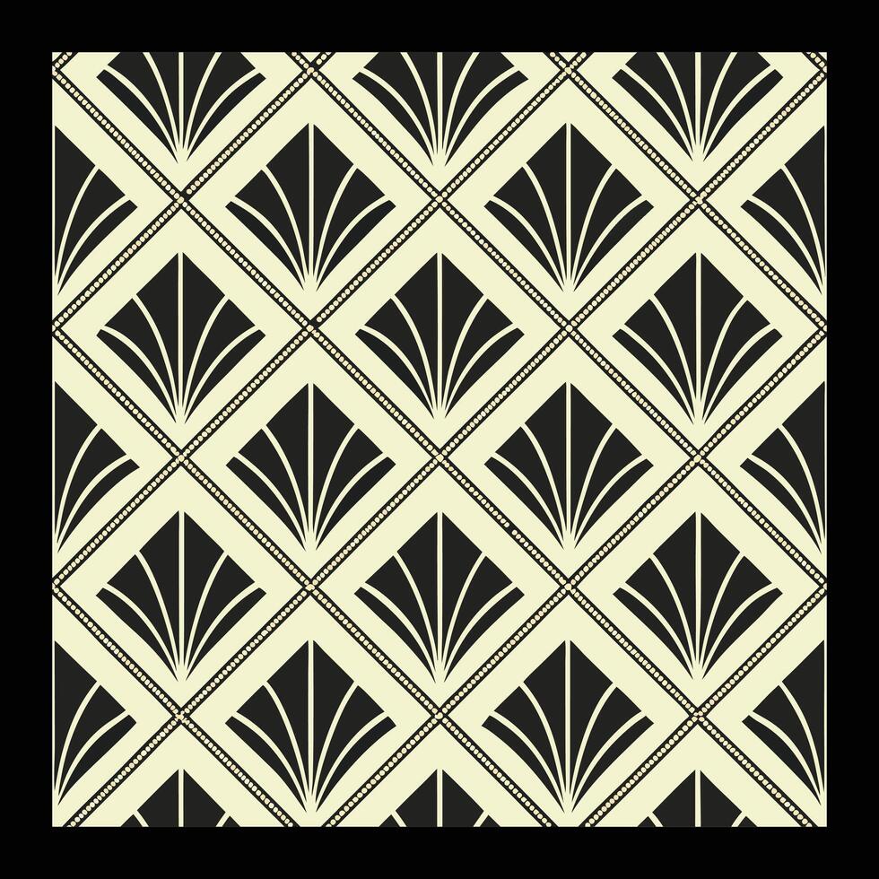 art deco wallpaper pattern vector