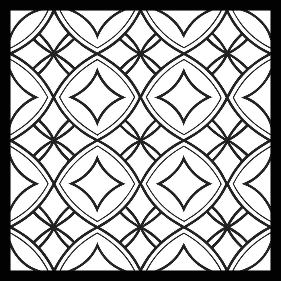 a black and white geometric pattern on a black background vector