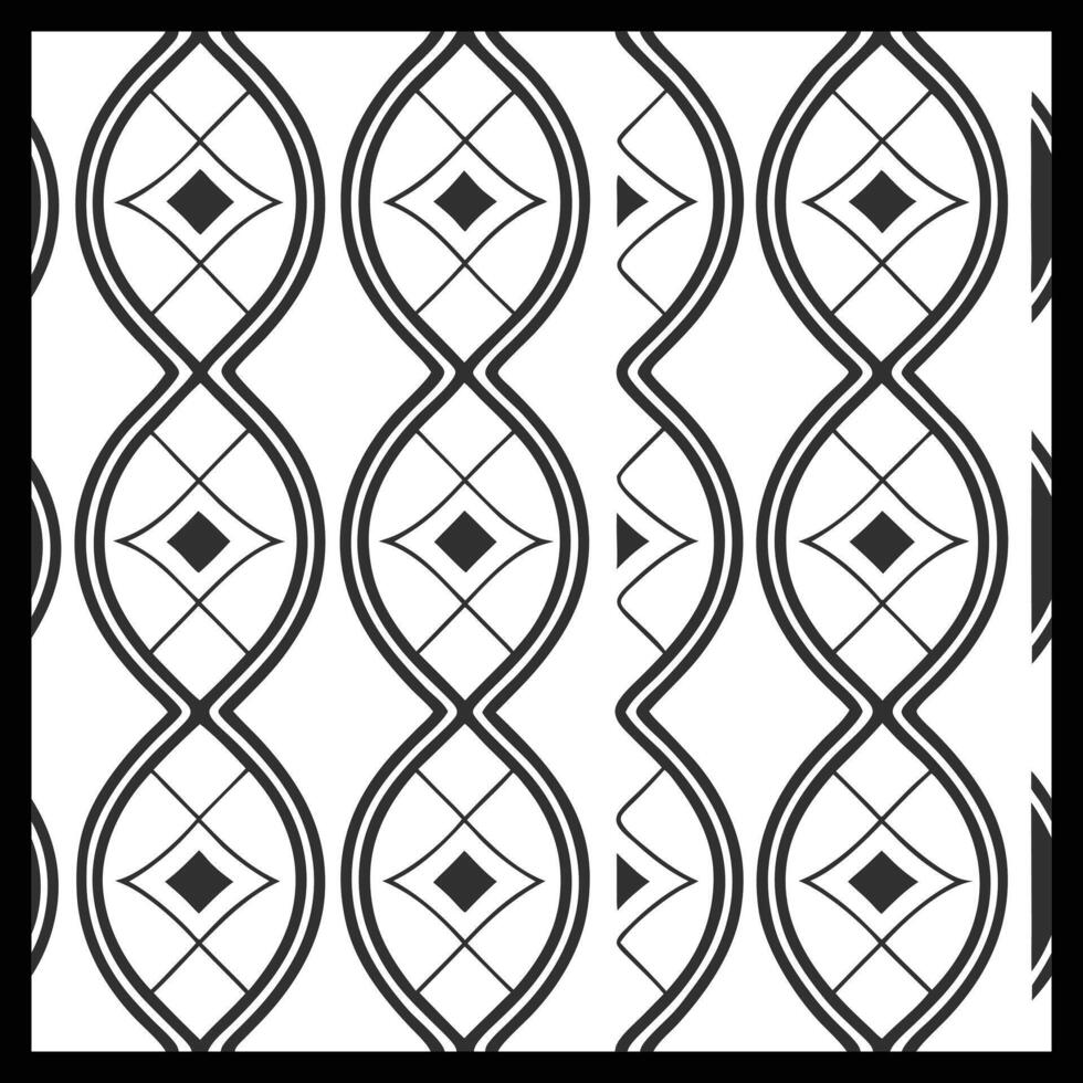 a black and white pattern with a diamond design vector