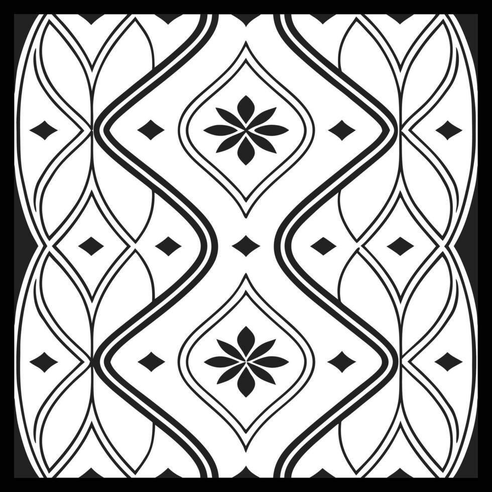 a black and white design with a pattern vector