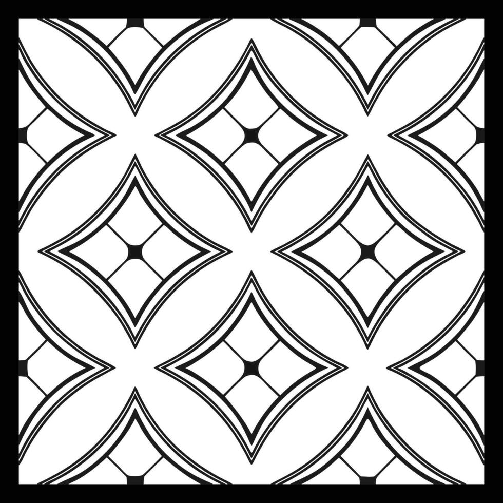 Black and white background with ornate floral pattern. illustration vector