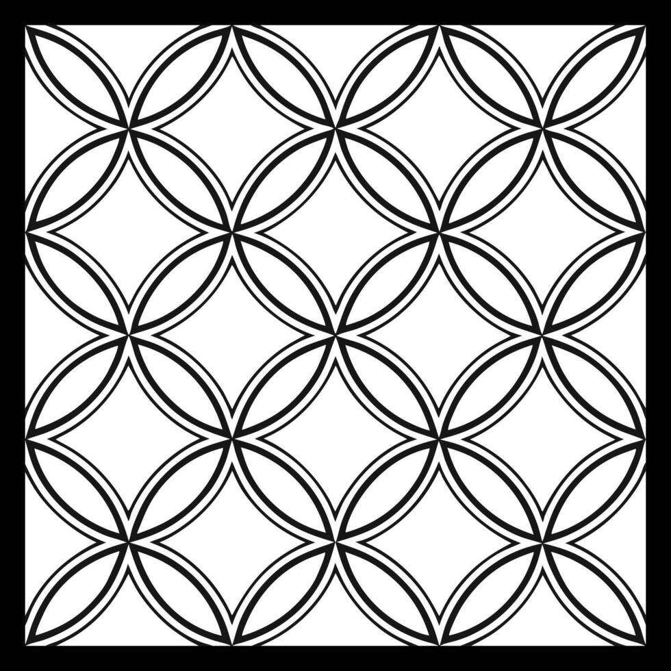 Black and white ornamental seamless pattern with floral elements. illustration. vector