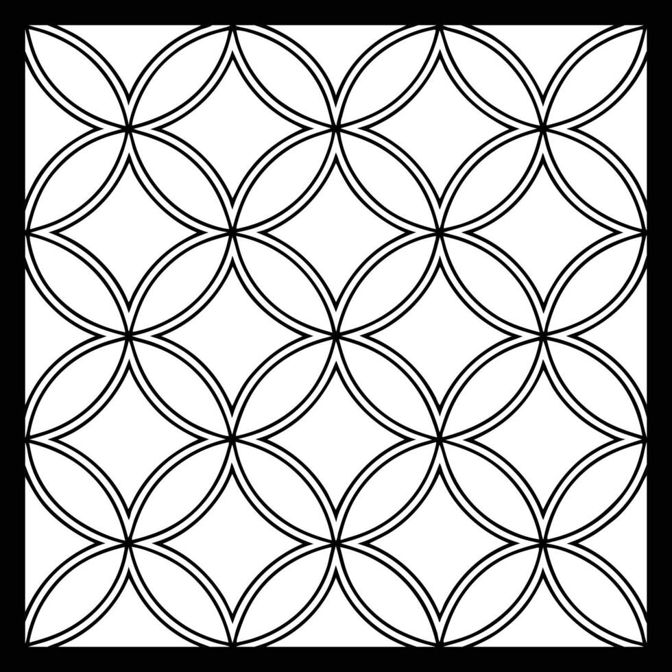 Black and white floral pattern on the white background. illustration. vector