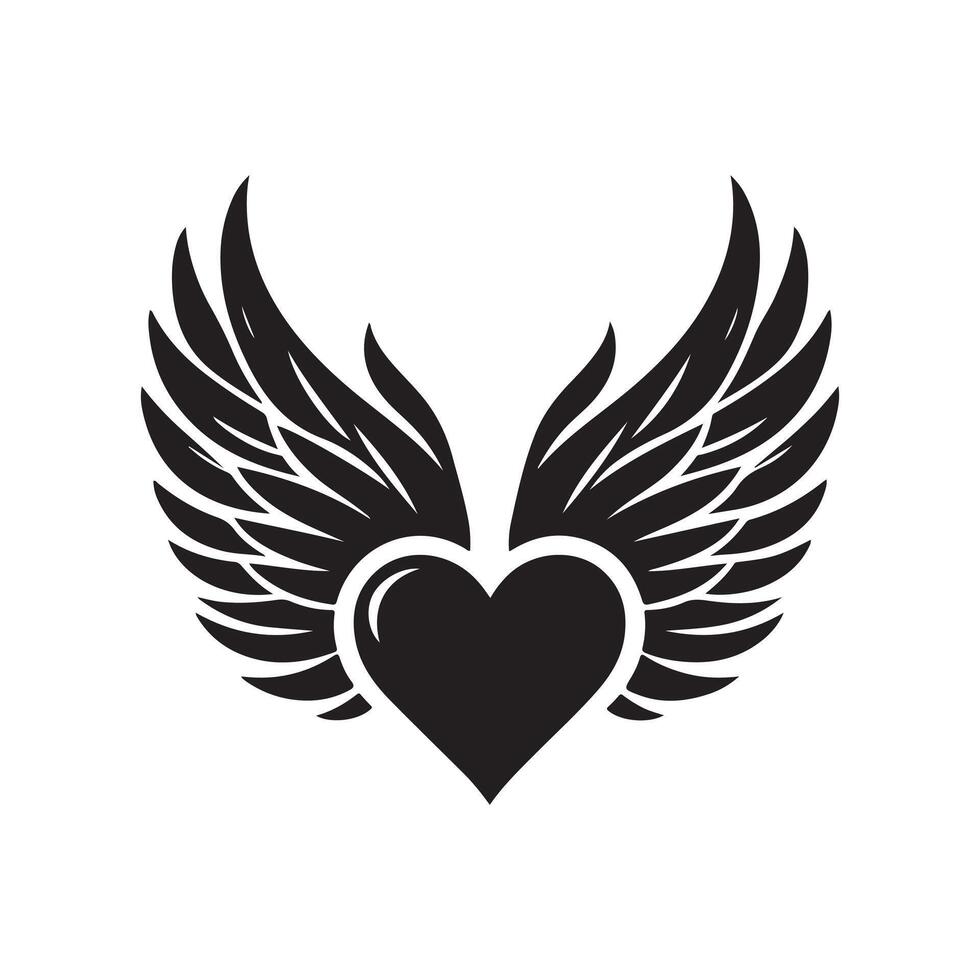 Angelic Feathered Wings Vectors Art for Designers