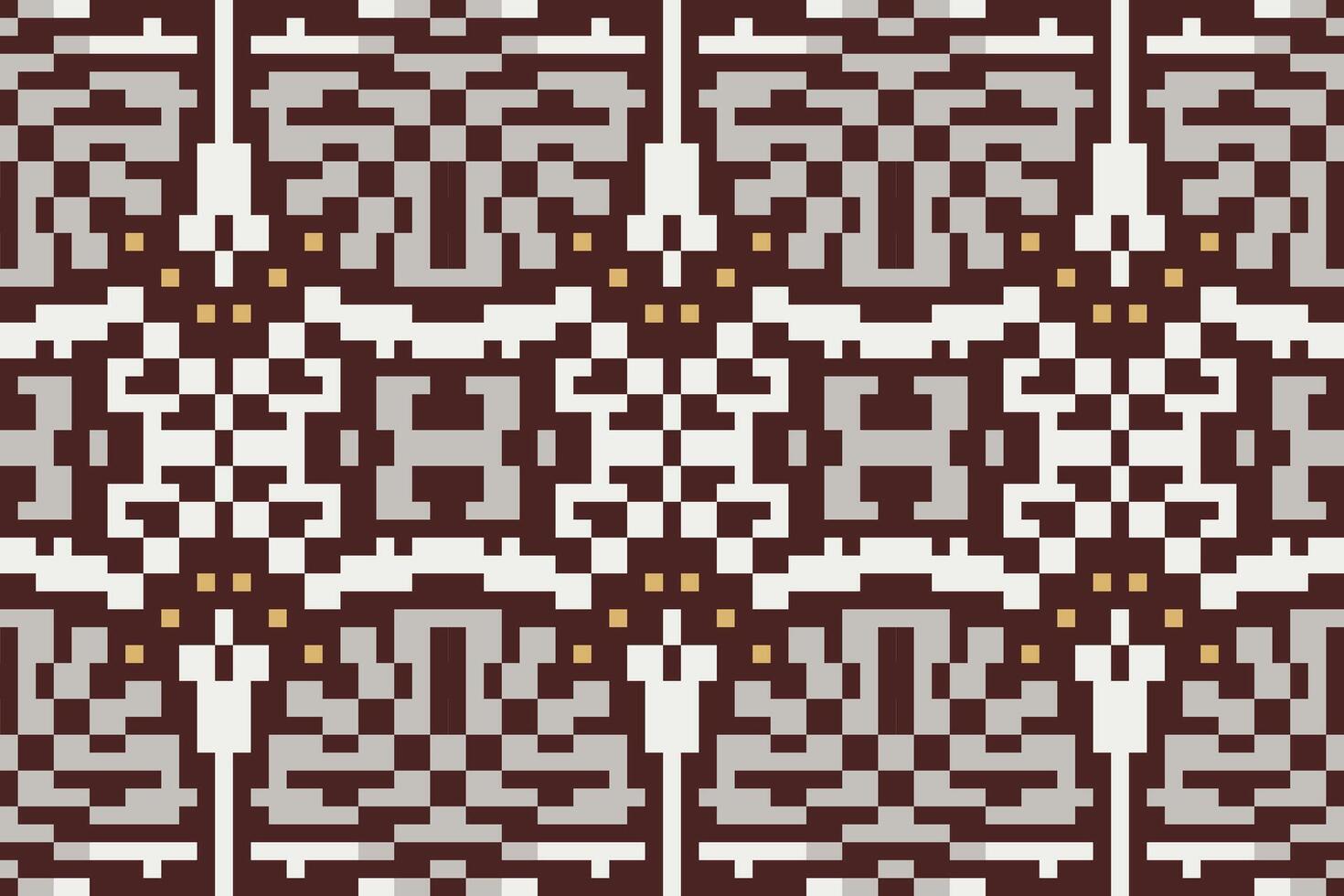 Motif Embroidery Colorful Abstract Geometric Patternfolk Embroidery, Aztec Geometric Ornament Print. Design for Carpet, Wallpaper, Clothing, Wrapping, Fabric vector
