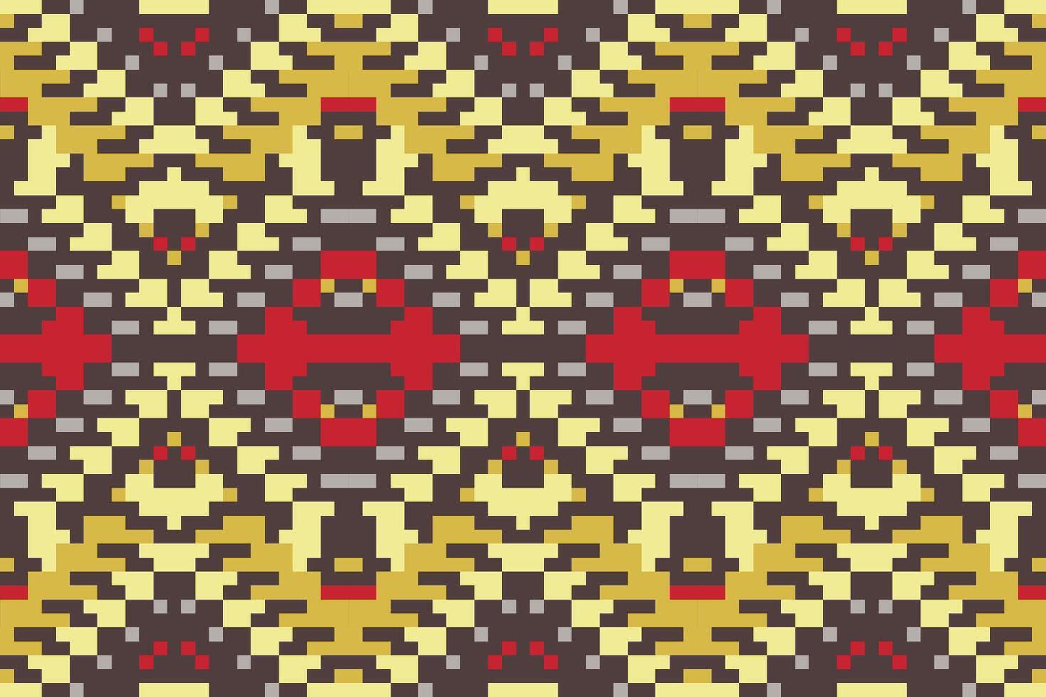 Fabric Design Abstract Geometric Pattern Backgroundfolk Embroidery, Aztec Geometric Ornament Print. Design for Carpet, Wallpaper, Clothing, Wrapping, Fabric vector
