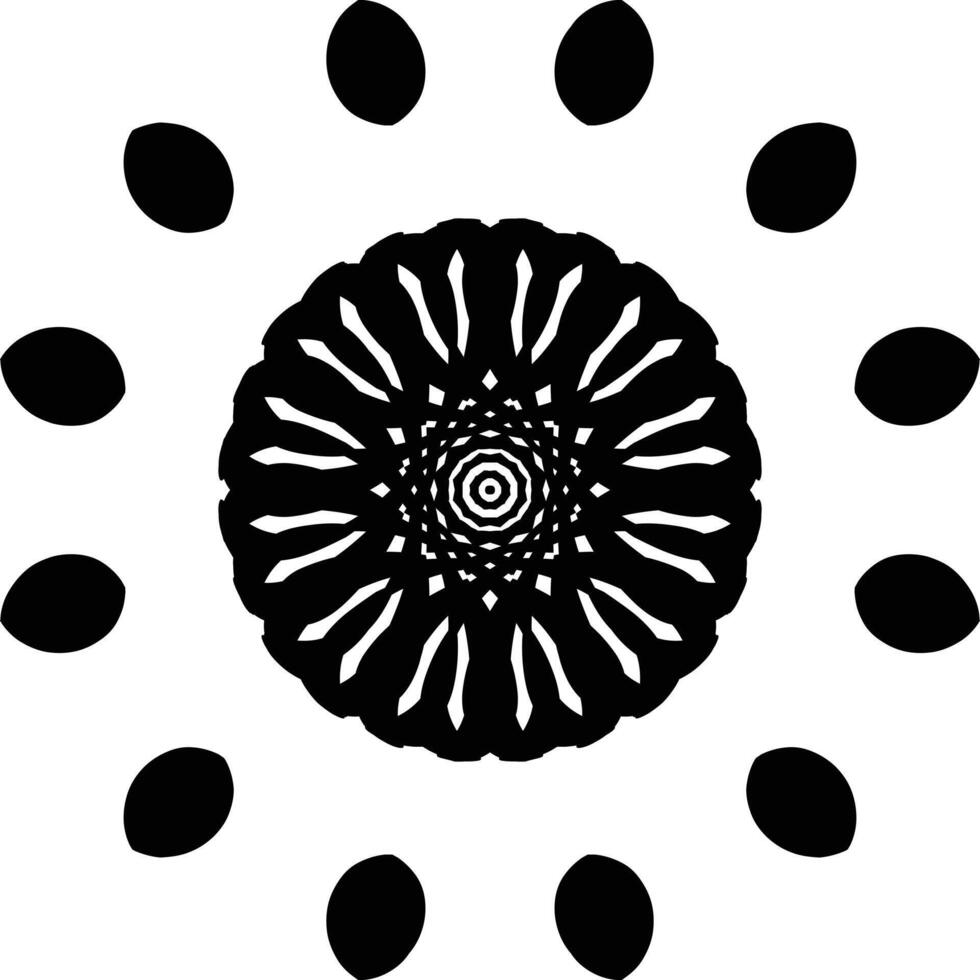 Decorative Easy Mandala Art Circular Pattern in the Form of a Mandala Decorative Ornament in Ethnic Oriental Style. vector