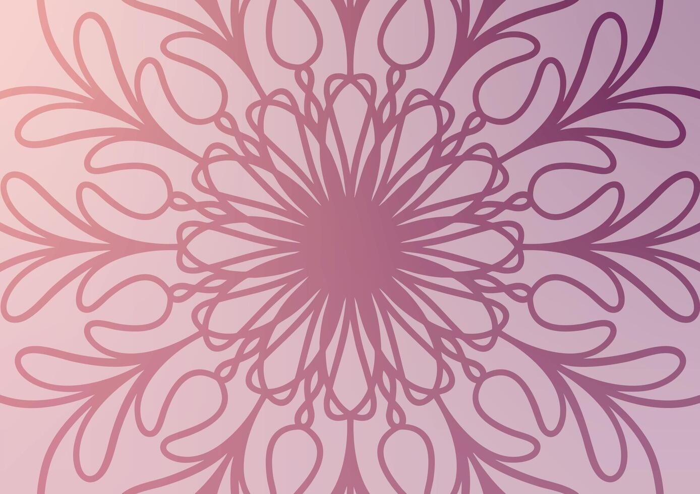 Gradient mandala line pattern art background vector