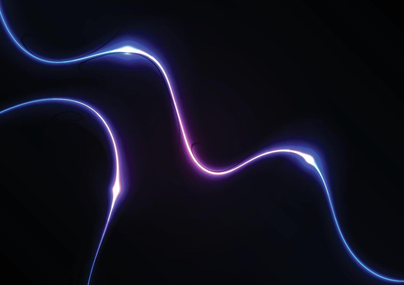 Purple neon light line graphic presentation dark background vector
