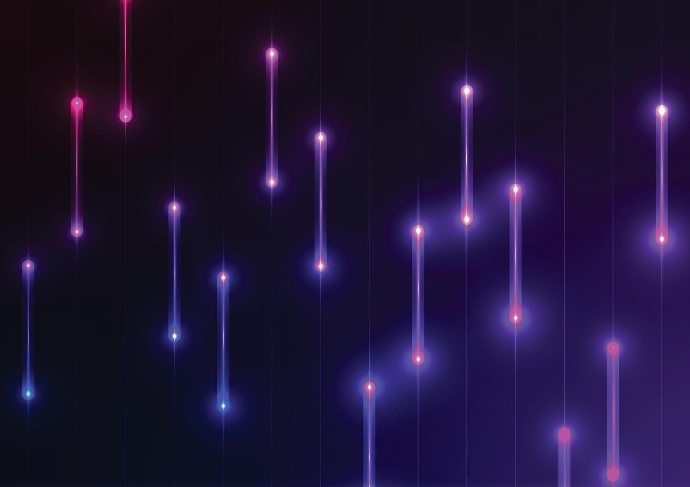 Dark purple tech neon light line pattern background vector
