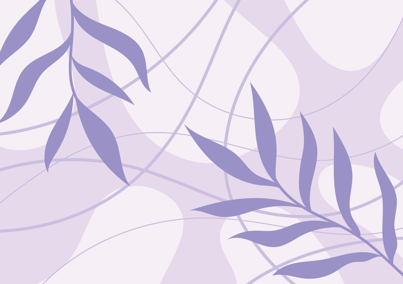 Soft leave purple art plant leaf curve background vector